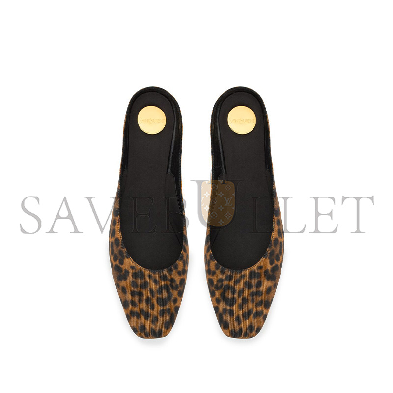 YSL LIDO SLIP-ONS IN LEOPARD GROSGRAIN 825329AAC4B2094 YSL LIDO SLIP-ONS IN LEOPARD GROSGRAIN 825329AAC4B2094